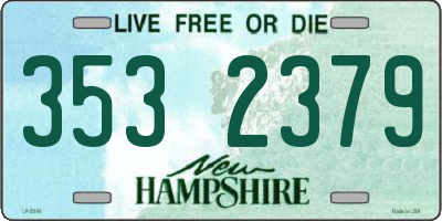 NH license plate 3532379