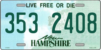 NH license plate 3532408