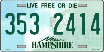 NH license plate 3532414