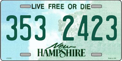 NH license plate 3532423