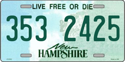 NH license plate 3532425