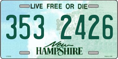 NH license plate 3532426