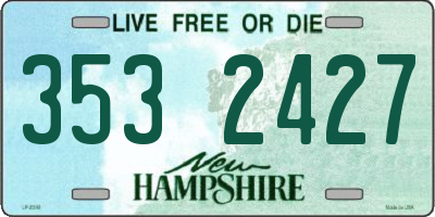 NH license plate 3532427
