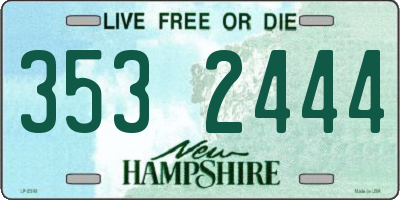 NH license plate 3532444