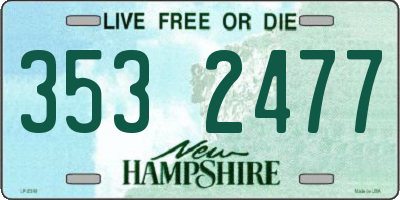 NH license plate 3532477