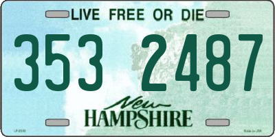NH license plate 3532487