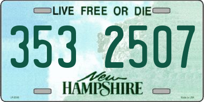 NH license plate 3532507
