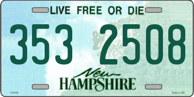 NH license plate 3532508