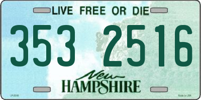 NH license plate 3532516