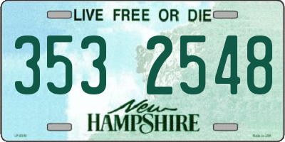 NH license plate 3532548