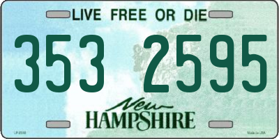 NH license plate 3532595