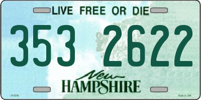 NH license plate 3532622