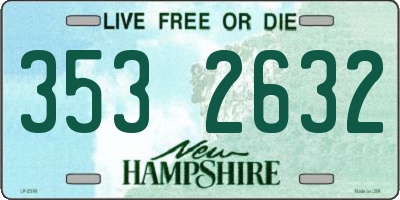 NH license plate 3532632