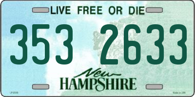 NH license plate 3532633