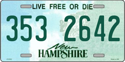 NH license plate 3532642