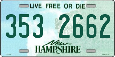 NH license plate 3532662