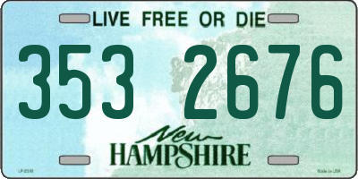 NH license plate 3532676