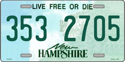 NH license plate 3532705