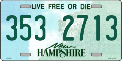 NH license plate 3532713