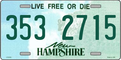 NH license plate 3532715