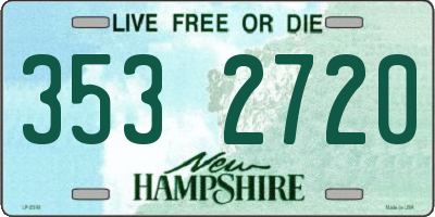 NH license plate 3532720