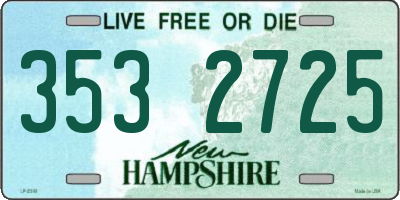 NH license plate 3532725