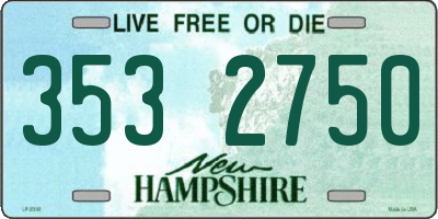 NH license plate 3532750