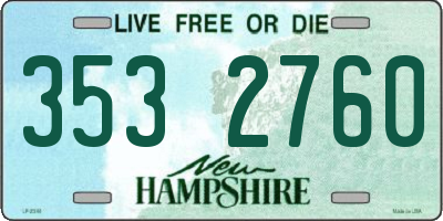 NH license plate 3532760