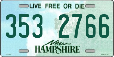 NH license plate 3532766