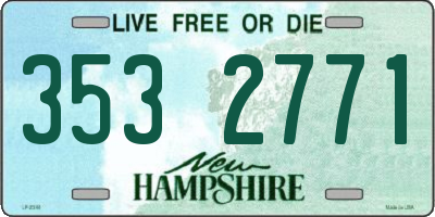 NH license plate 3532771