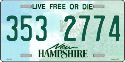 NH license plate 3532774