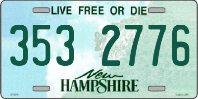 NH license plate 3532776
