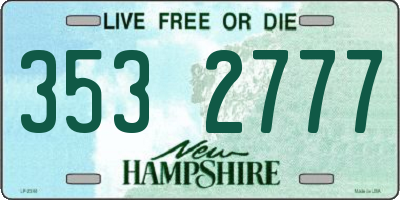NH license plate 3532777
