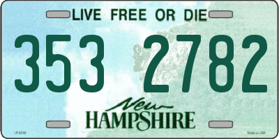 NH license plate 3532782