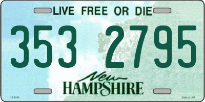 NH license plate 3532795
