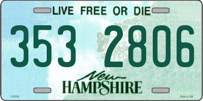 NH license plate 3532806