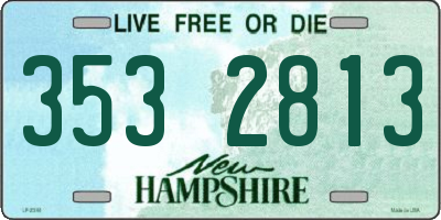 NH license plate 3532813