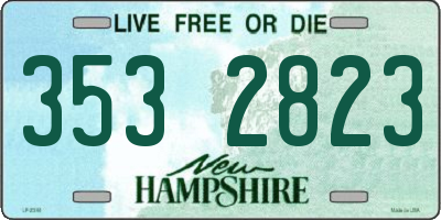NH license plate 3532823