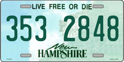 NH license plate 3532848