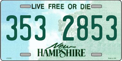 NH license plate 3532853