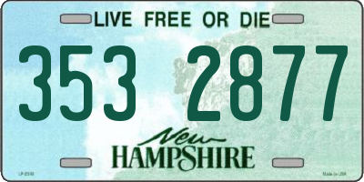 NH license plate 3532877