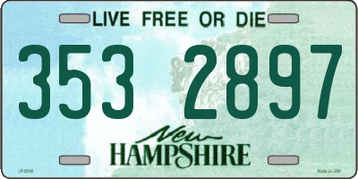 NH license plate 3532897