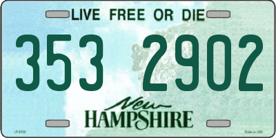 NH license plate 3532902
