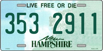 NH license plate 3532911