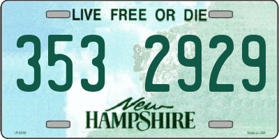 NH license plate 3532929