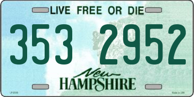 NH license plate 3532952