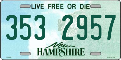 NH license plate 3532957