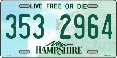 NH license plate 3532964