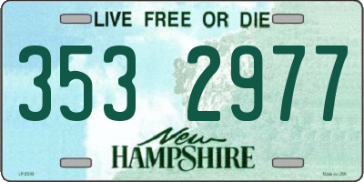 NH license plate 3532977