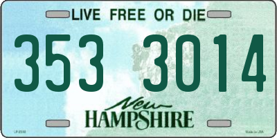 NH license plate 3533014